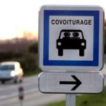 Panneau de signalisation pour covoiturage