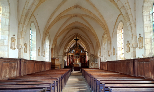 Intérieur de l'église Notre-Dame d'Alleaume